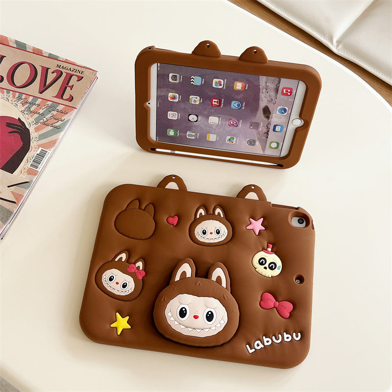 Ipad Case with Strap-Cartoon2 Stand
