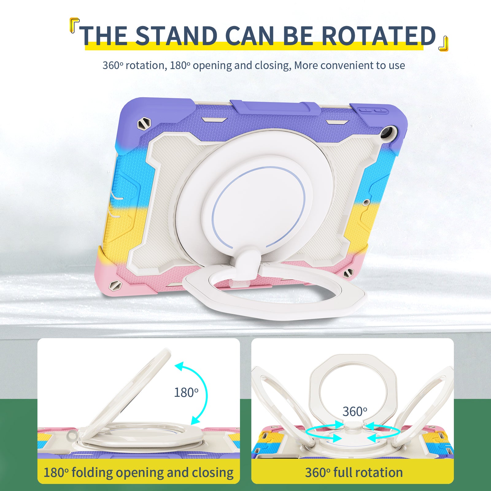 iPad Case With strap-Large Ring Bracket