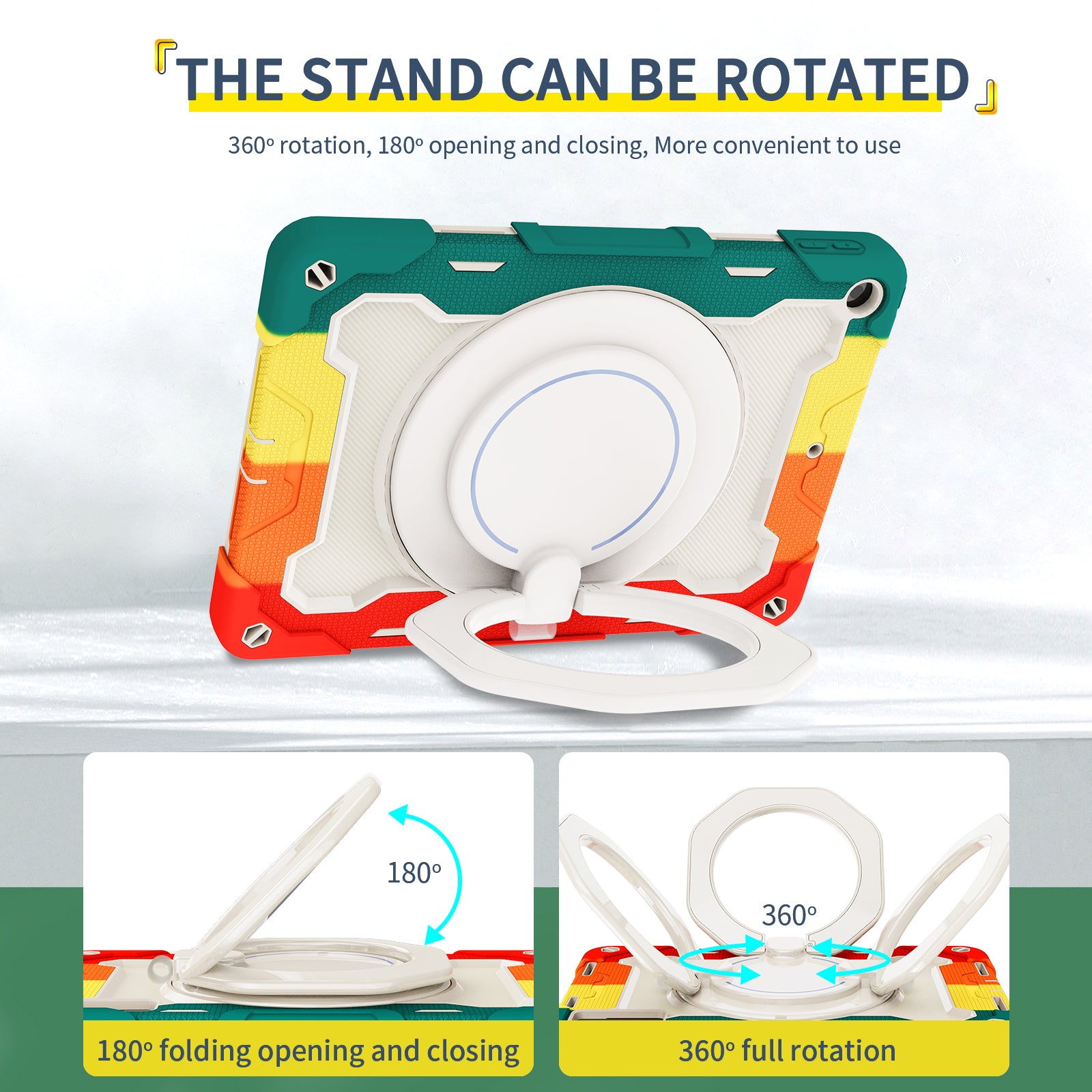 iPad Case With strap-Large Ring Bracket