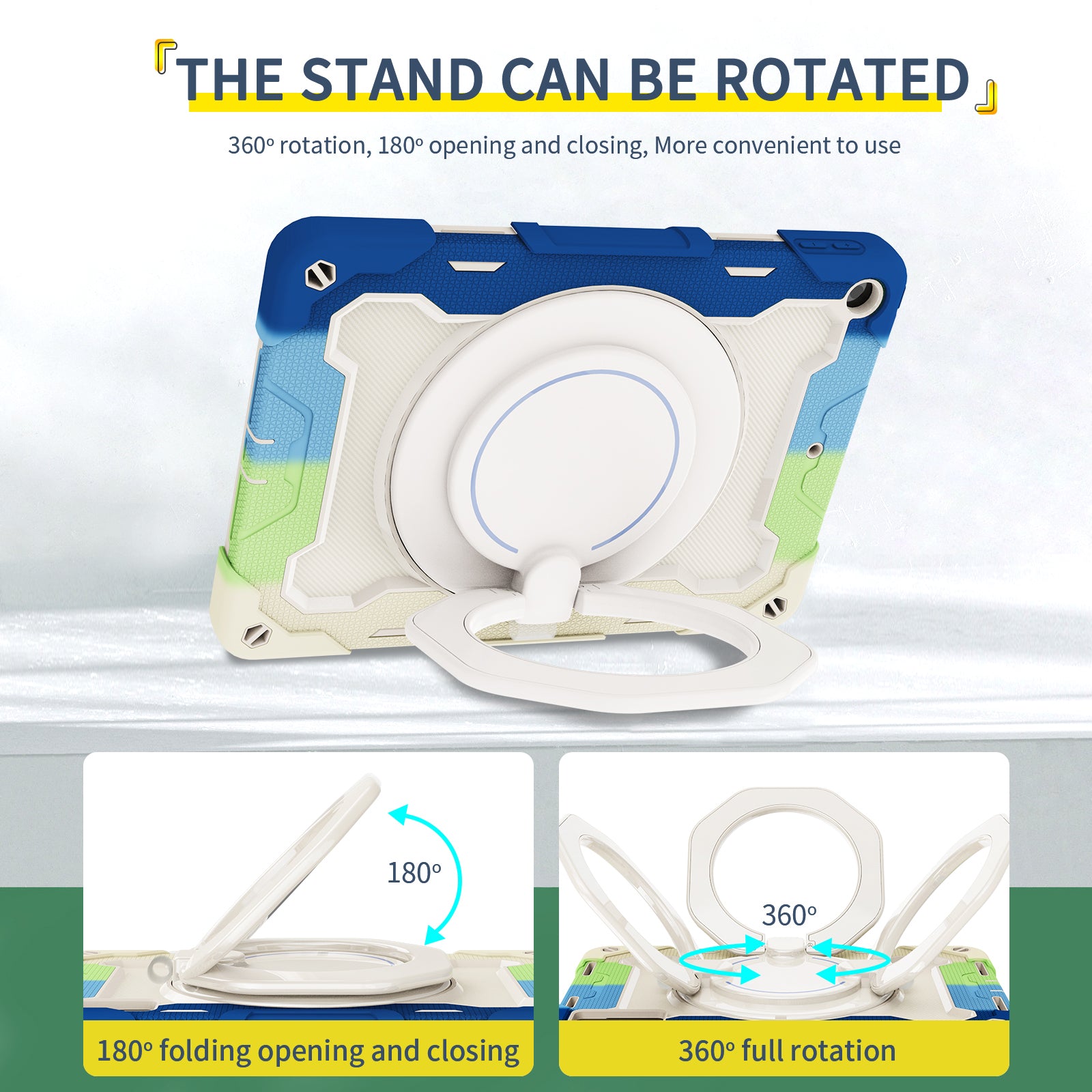 iPad Case With strap-Large Ring Bracket