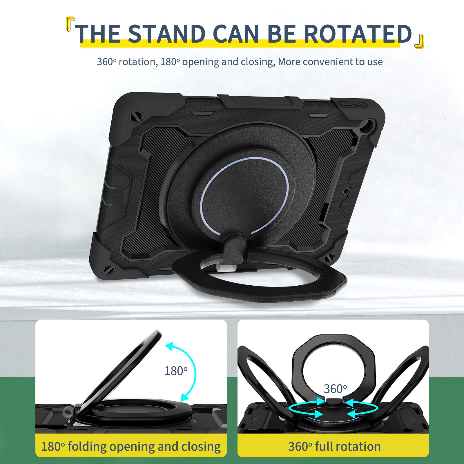 iPad Case With strap-Large Ring Bracket