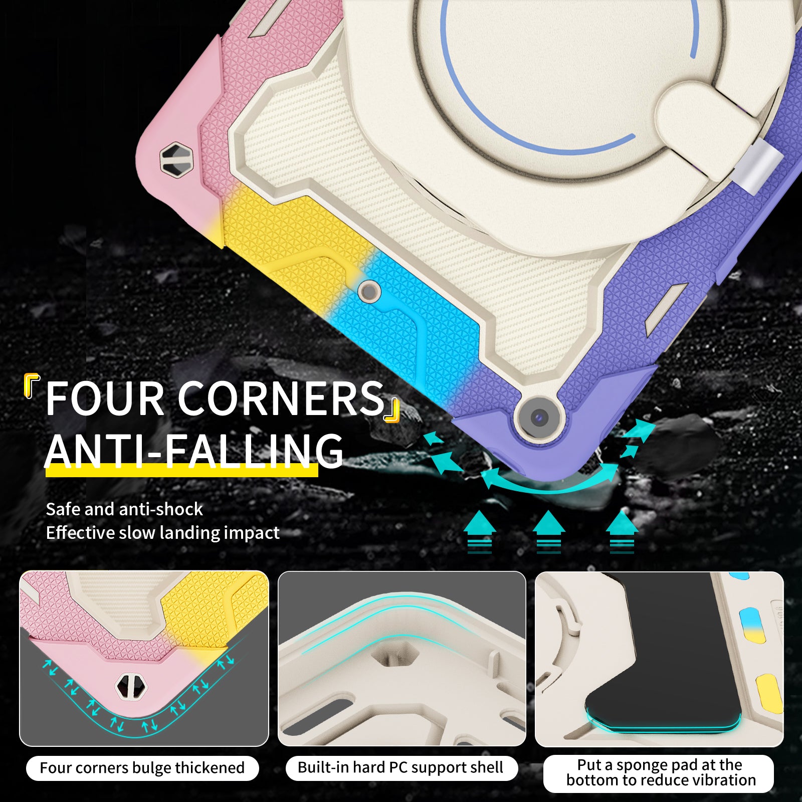 iPad Case With strap-Large Ring Bracket