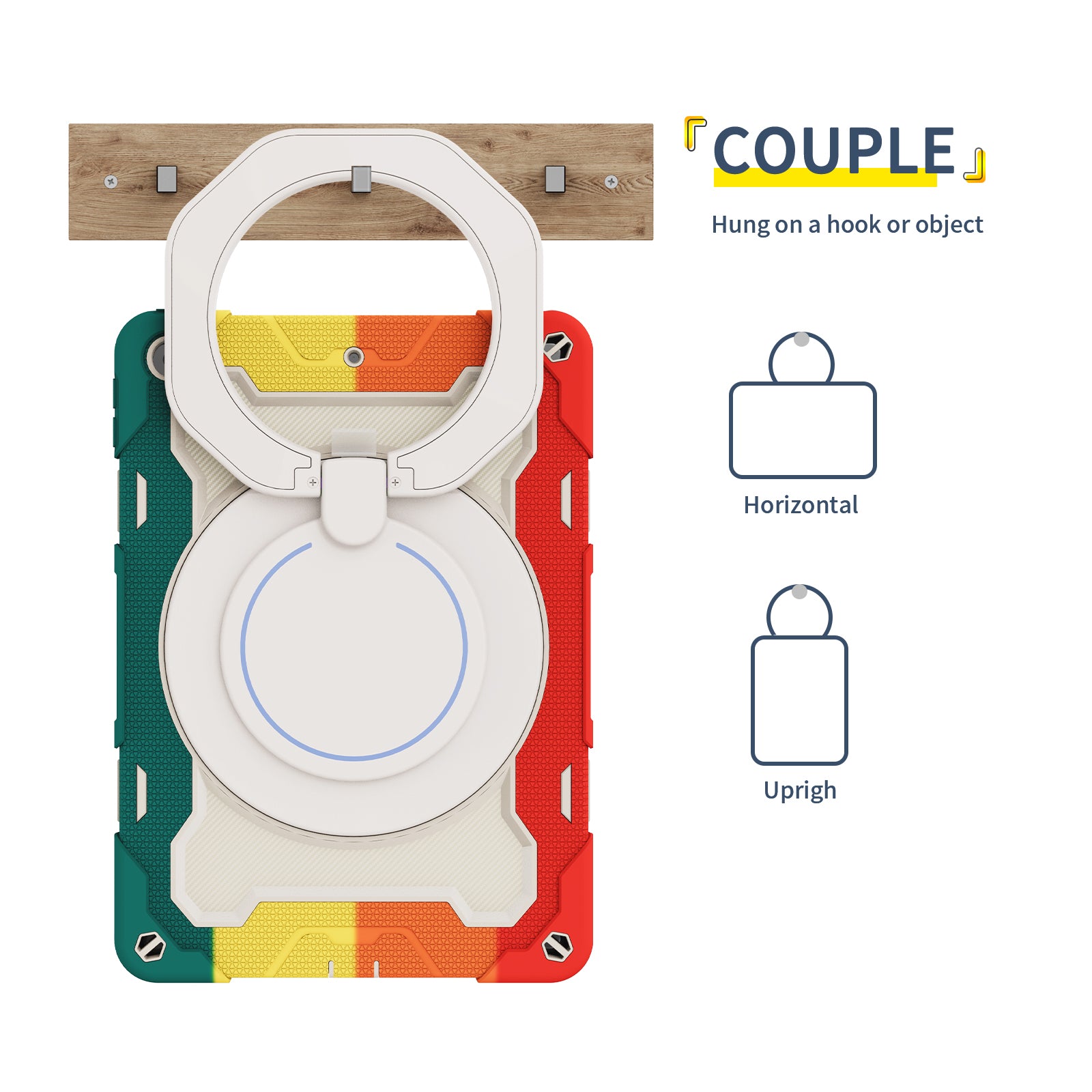 iPad Case With strap-Large Ring Bracket