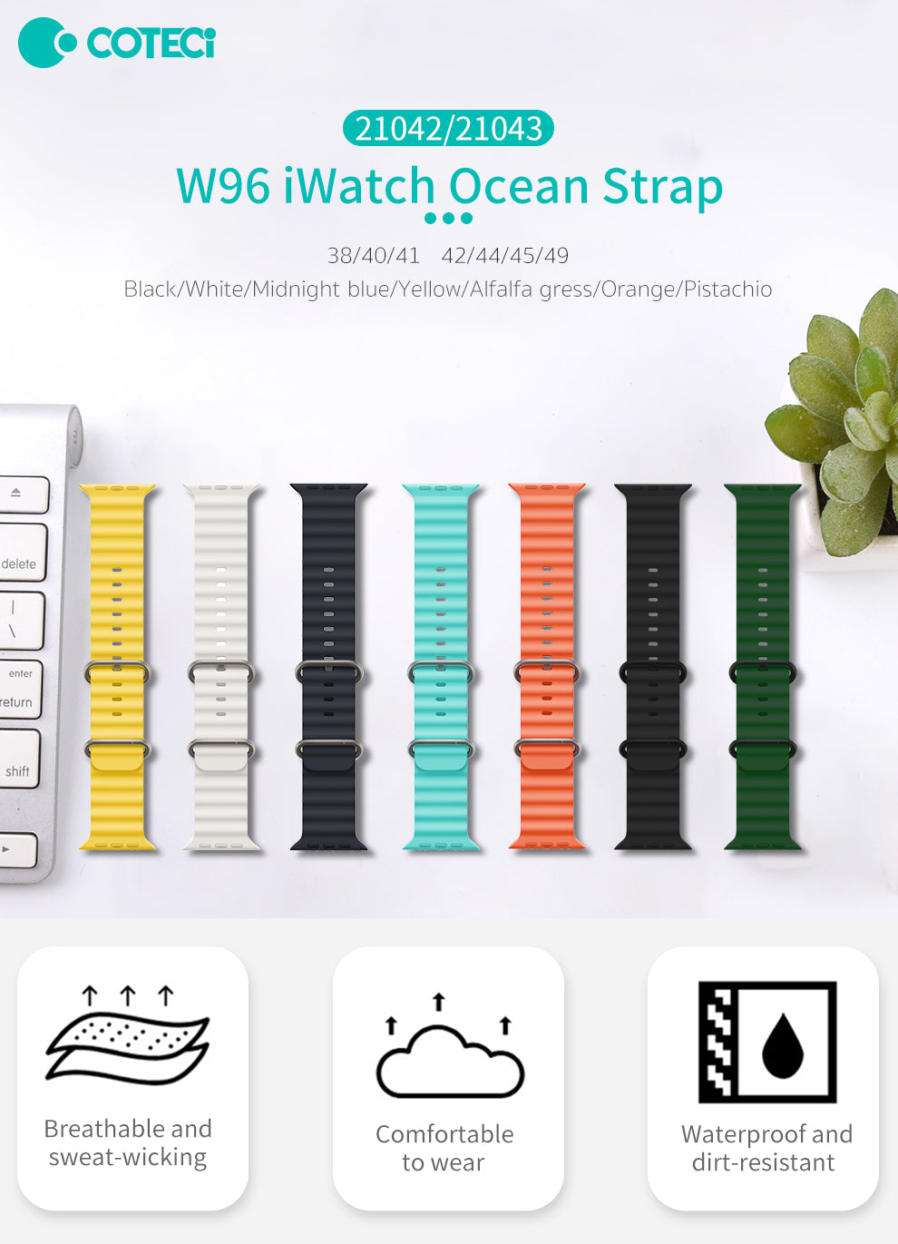 Apple Watch Waterproof Sport Band - W96