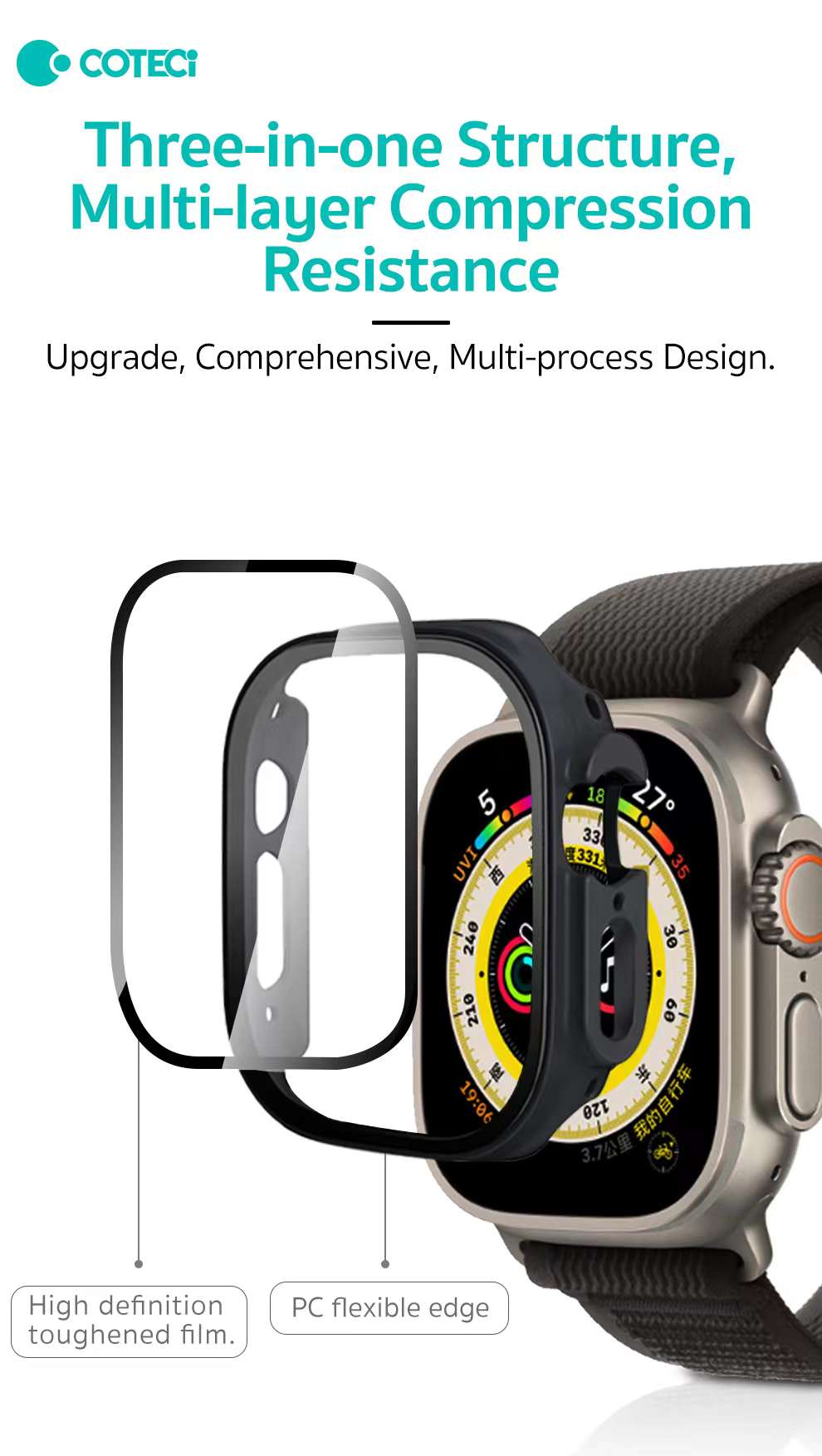 Apple Watch Ultra Case with Screen Protector - All-in-One Protection