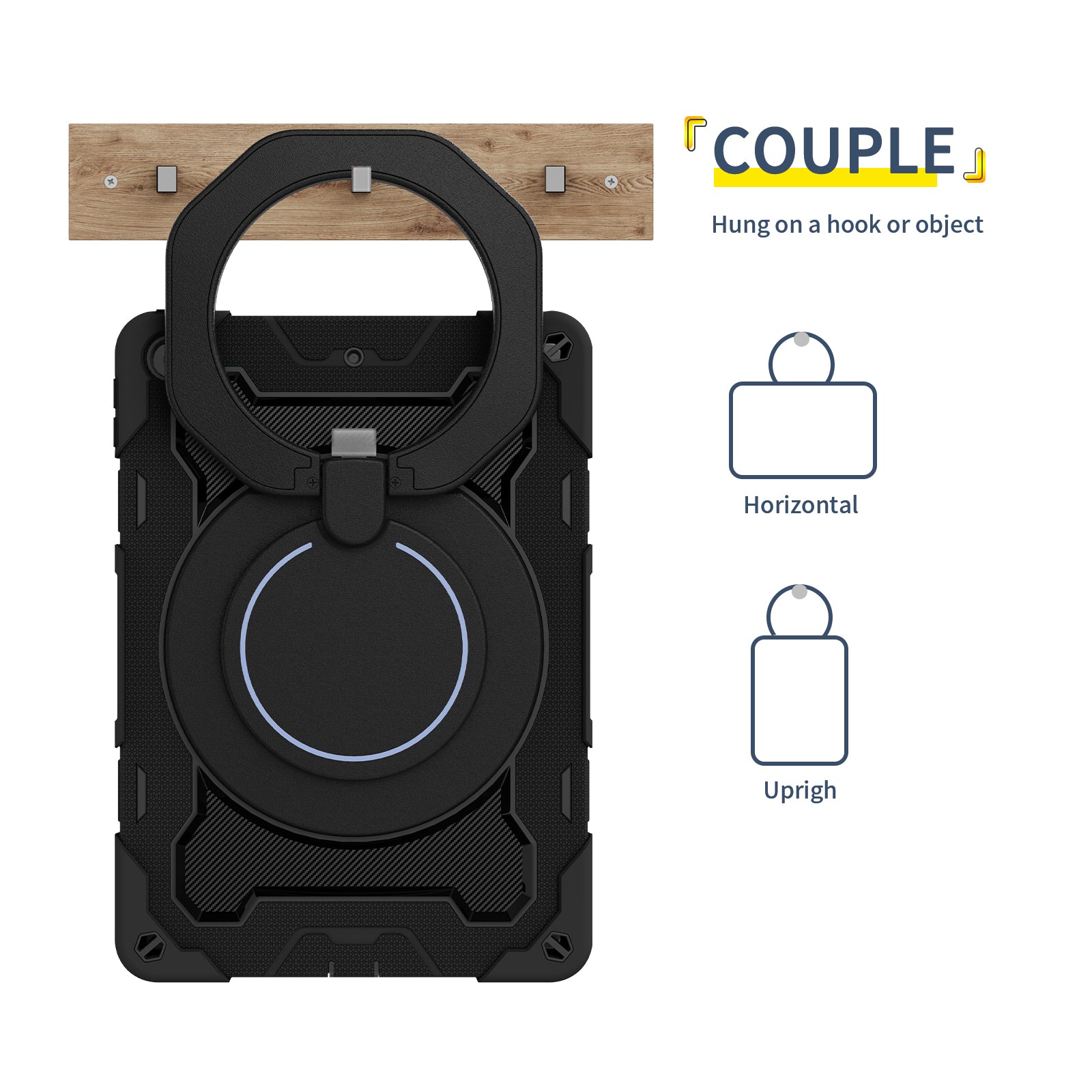 iPad Case With strap-Large Ring Bracket