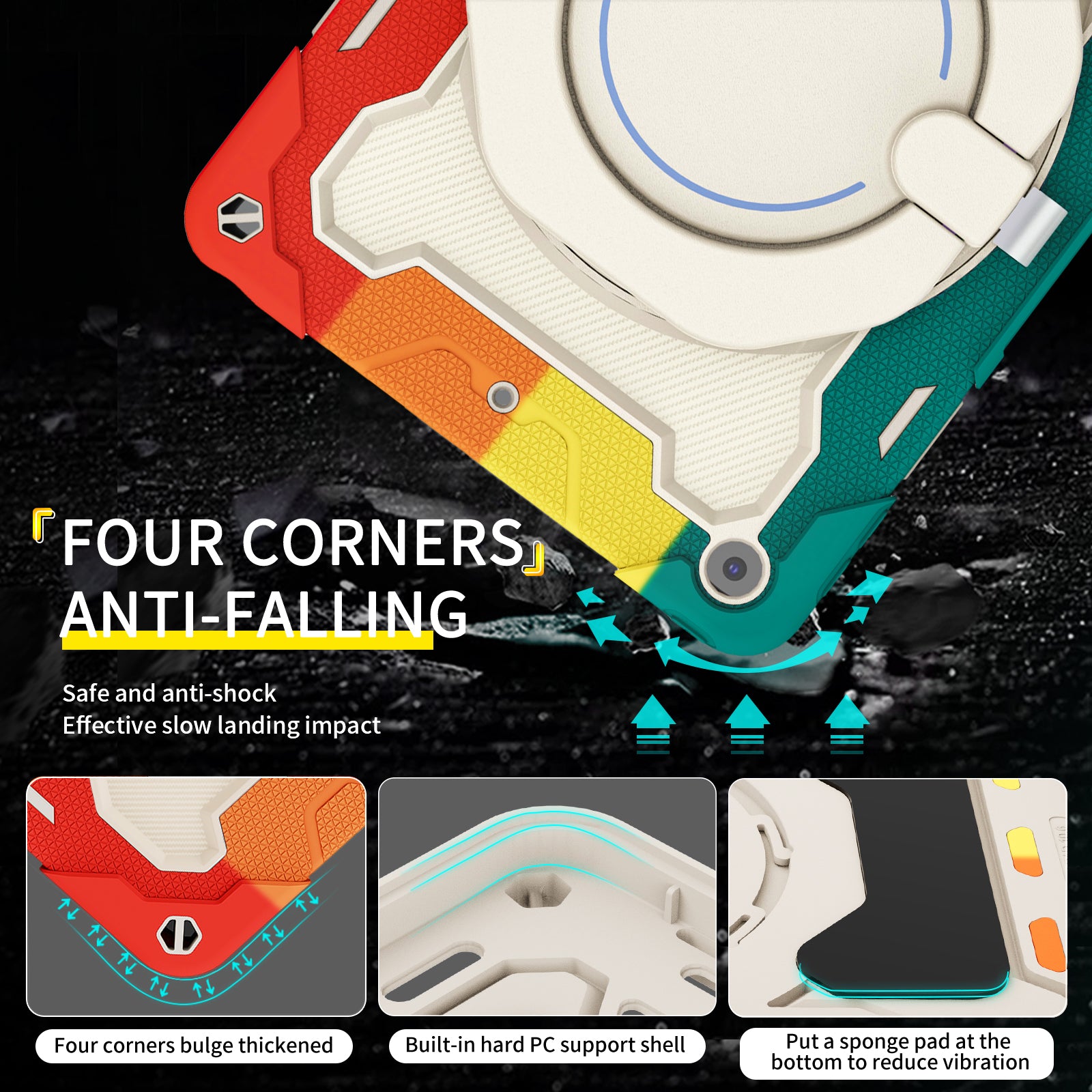 iPad Case With strap-Large Ring Bracket