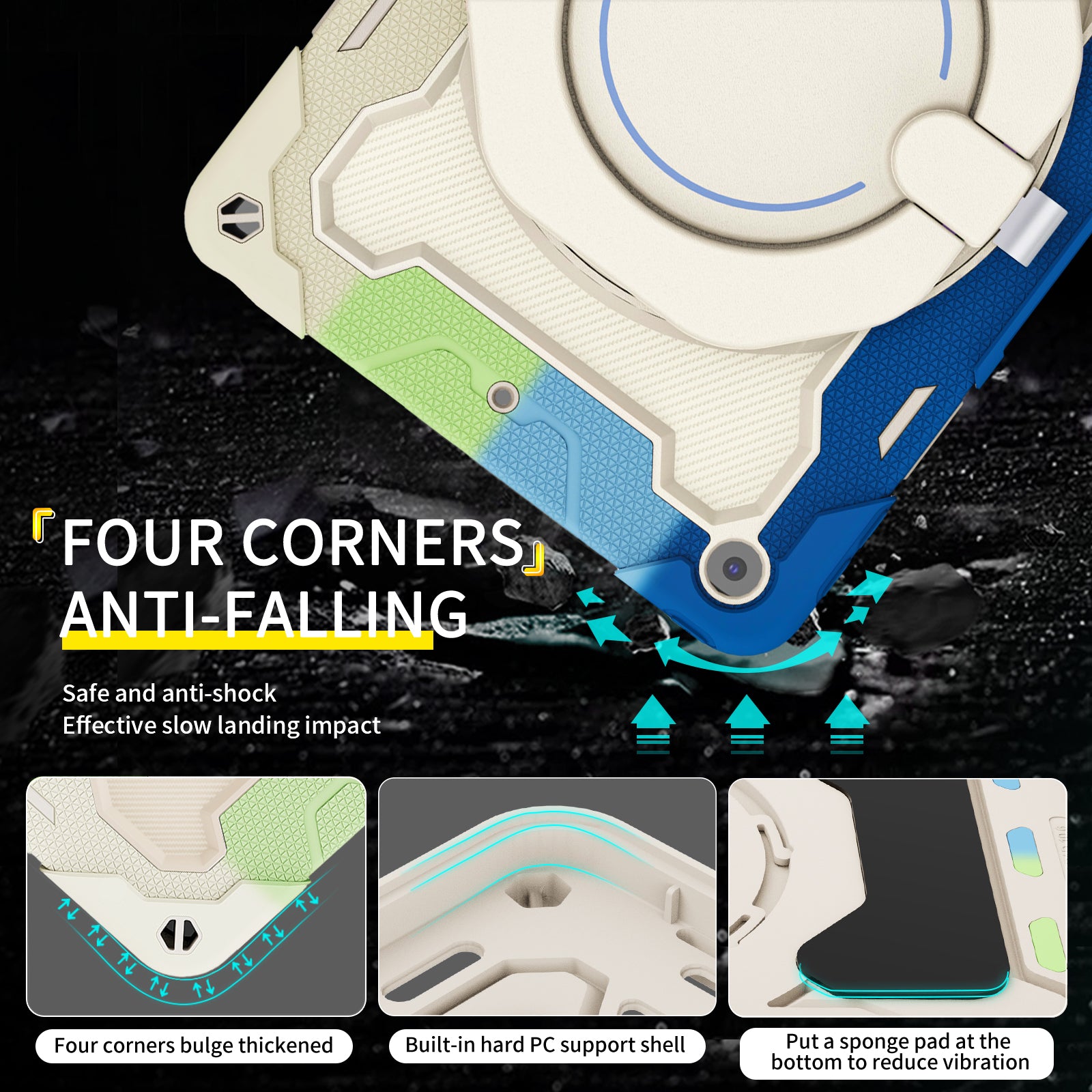 iPad Case With strap-Large Ring Bracket