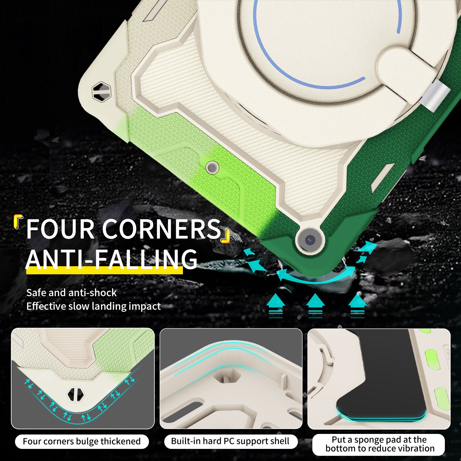 iPad Case With strap-Large Ring Bracket