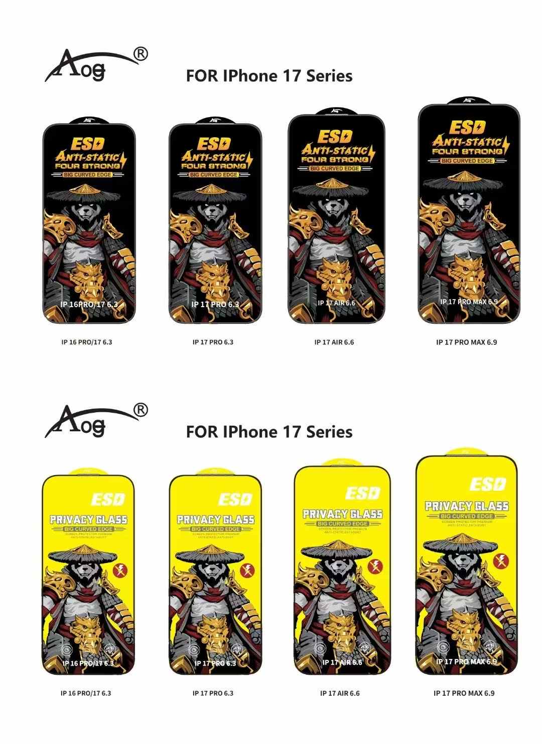 AI GLASS ESD Screen Protector Series - Clear