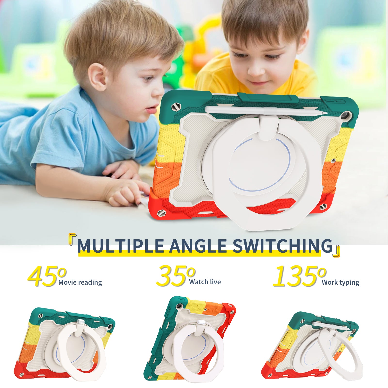 iPad Case With strap-Large Ring Bracket