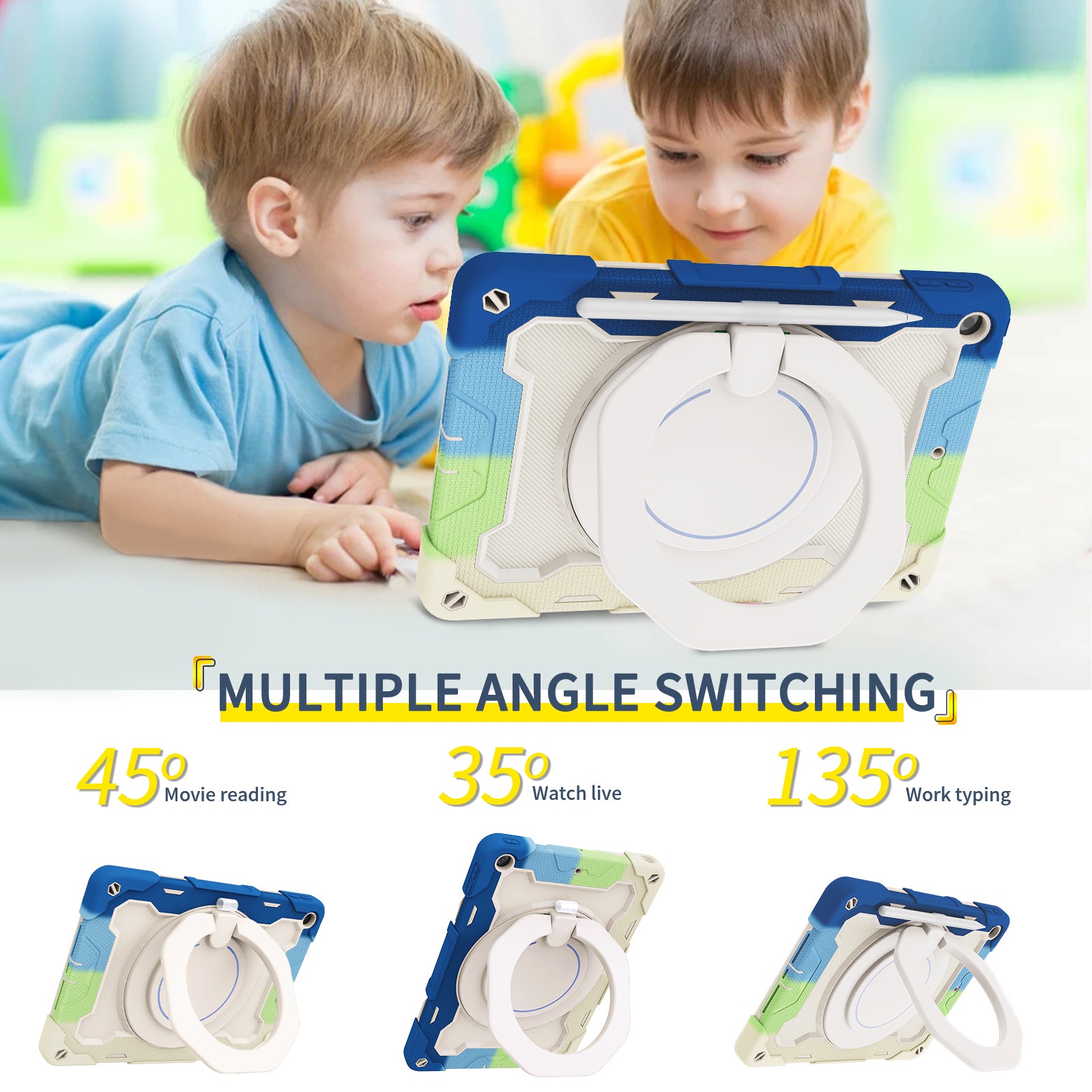 iPad Case With strap-Large Ring Bracket