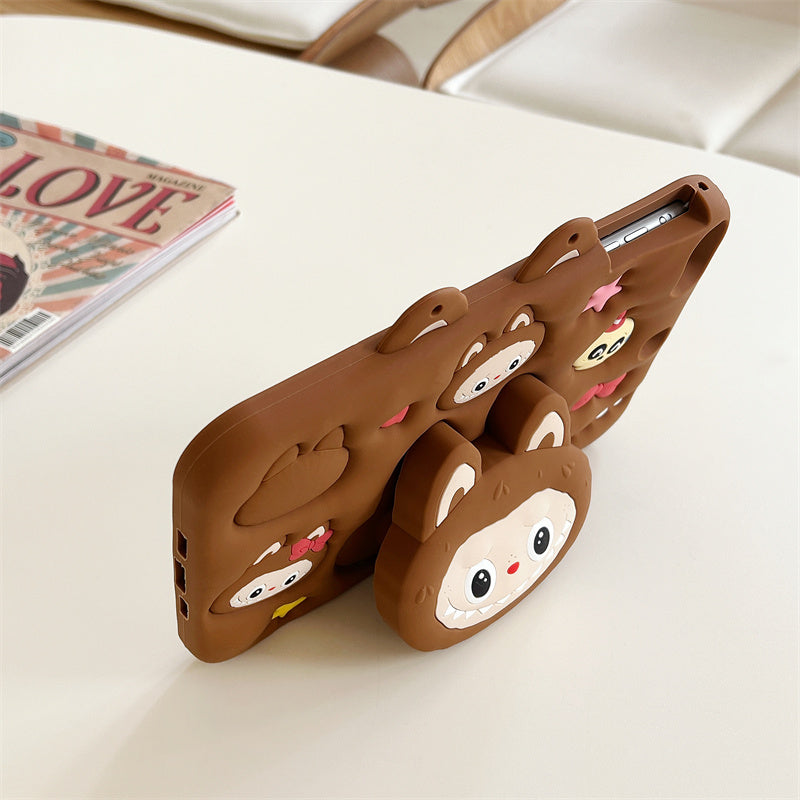 Ipad Case with Strap-Cartoon2 Stand