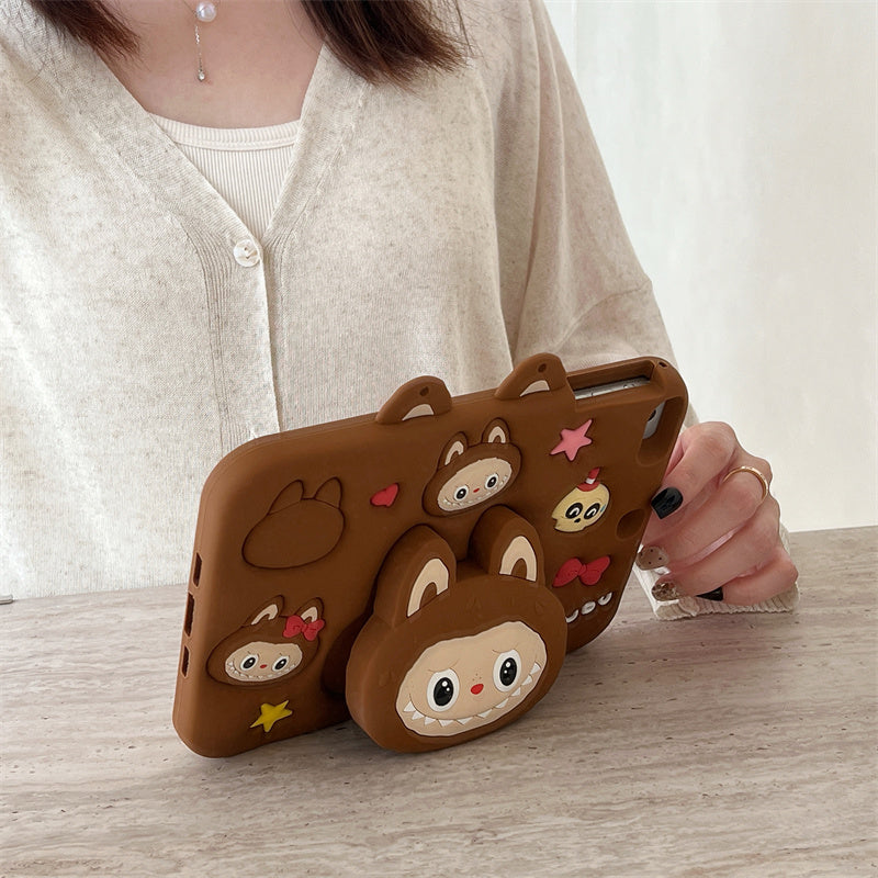 Ipad Case with Strap-Cartoon2 Stand