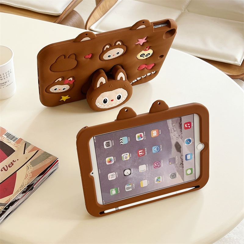 Ipad Case with Strap-Cartoon2 Stand