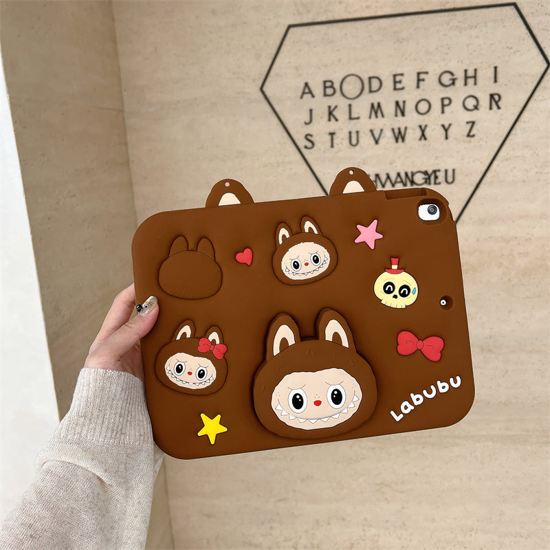 Ipad Case with Strap-Cartoon2 Stand