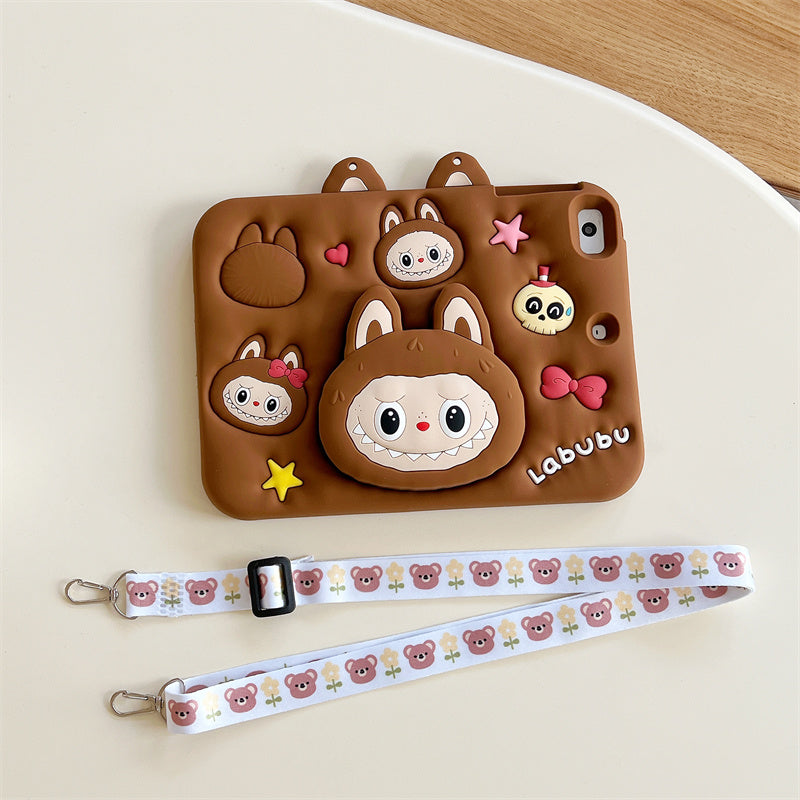 Ipad Case with Strap-Cartoon2 Stand