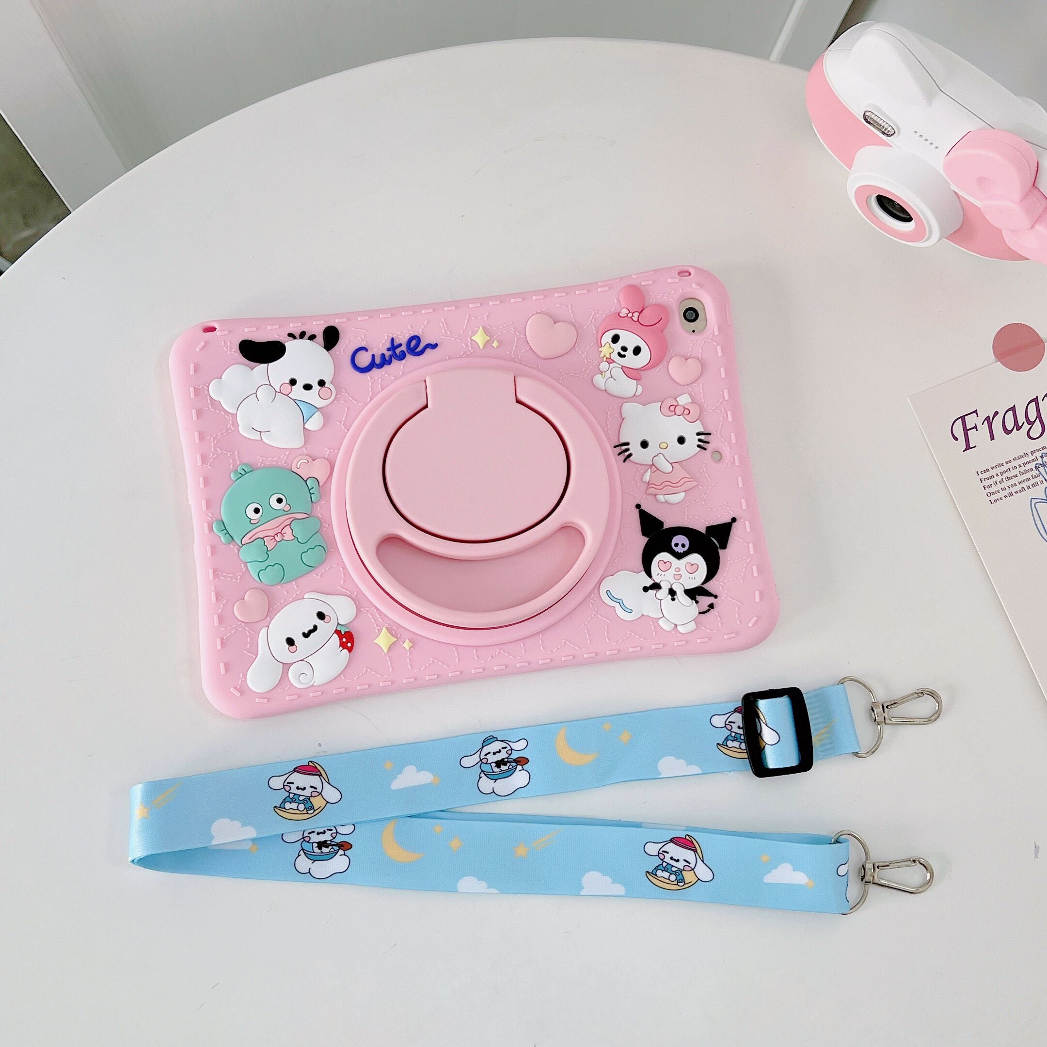 iPad Case with Strap-Cartoon1