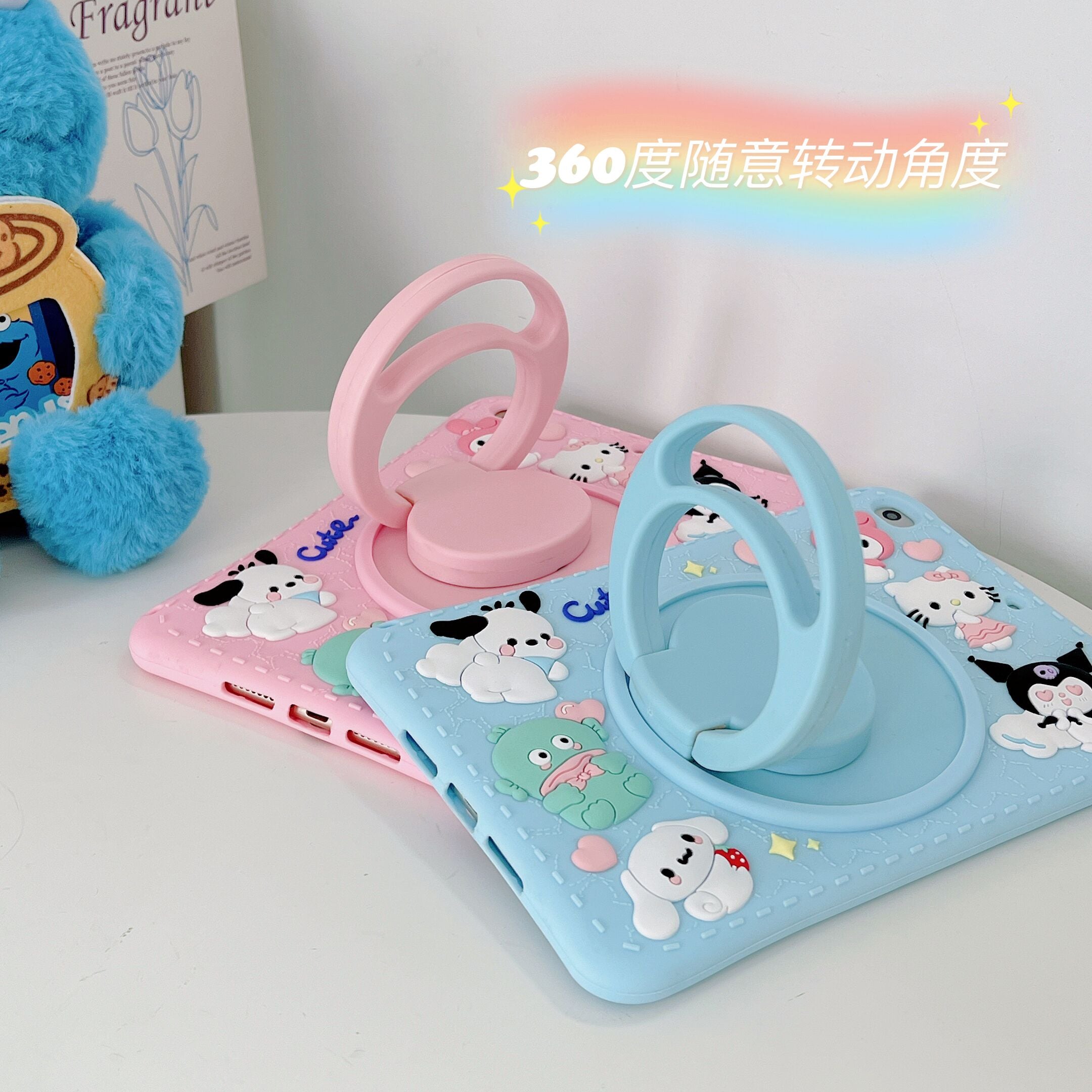 iPad Case with Strap-Cartoon1