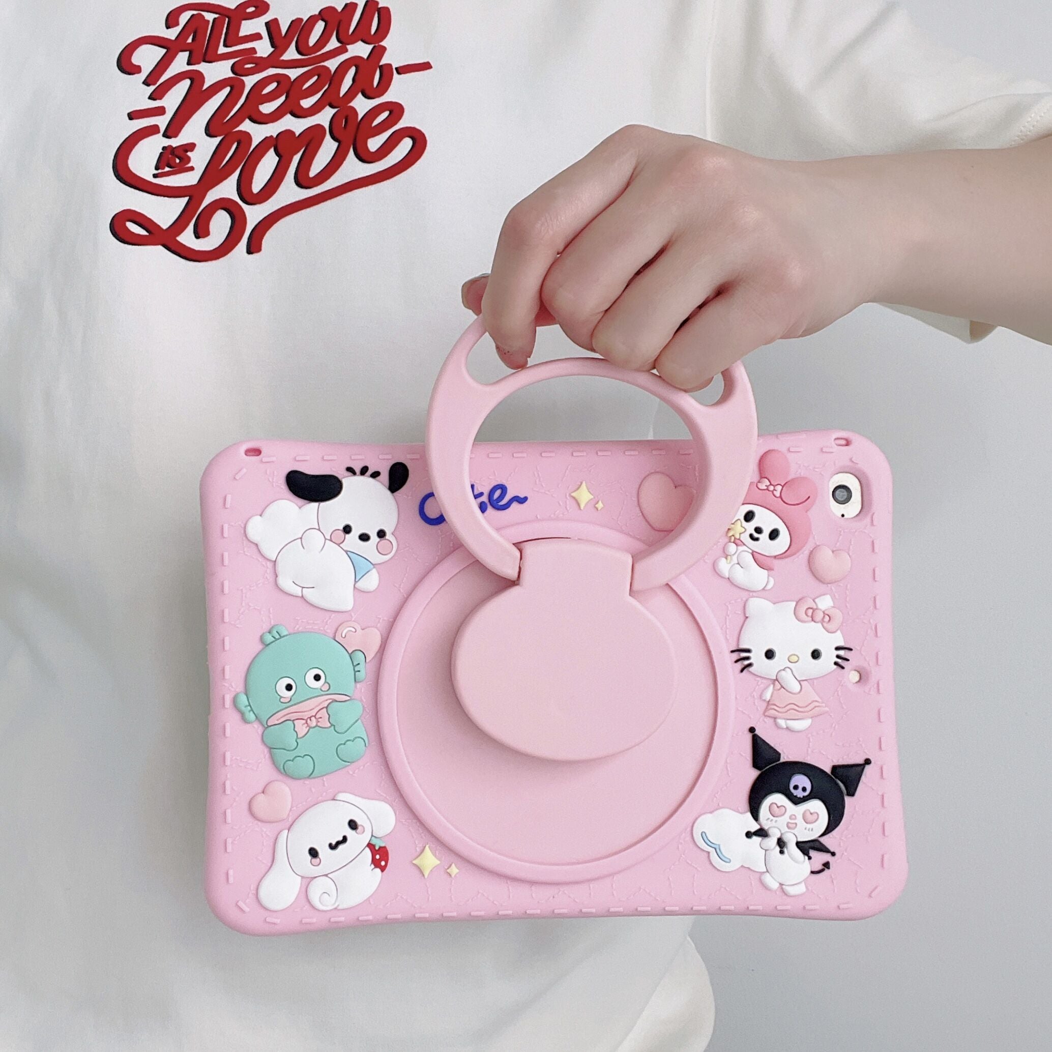 iPad Case with Strap-Cartoon1