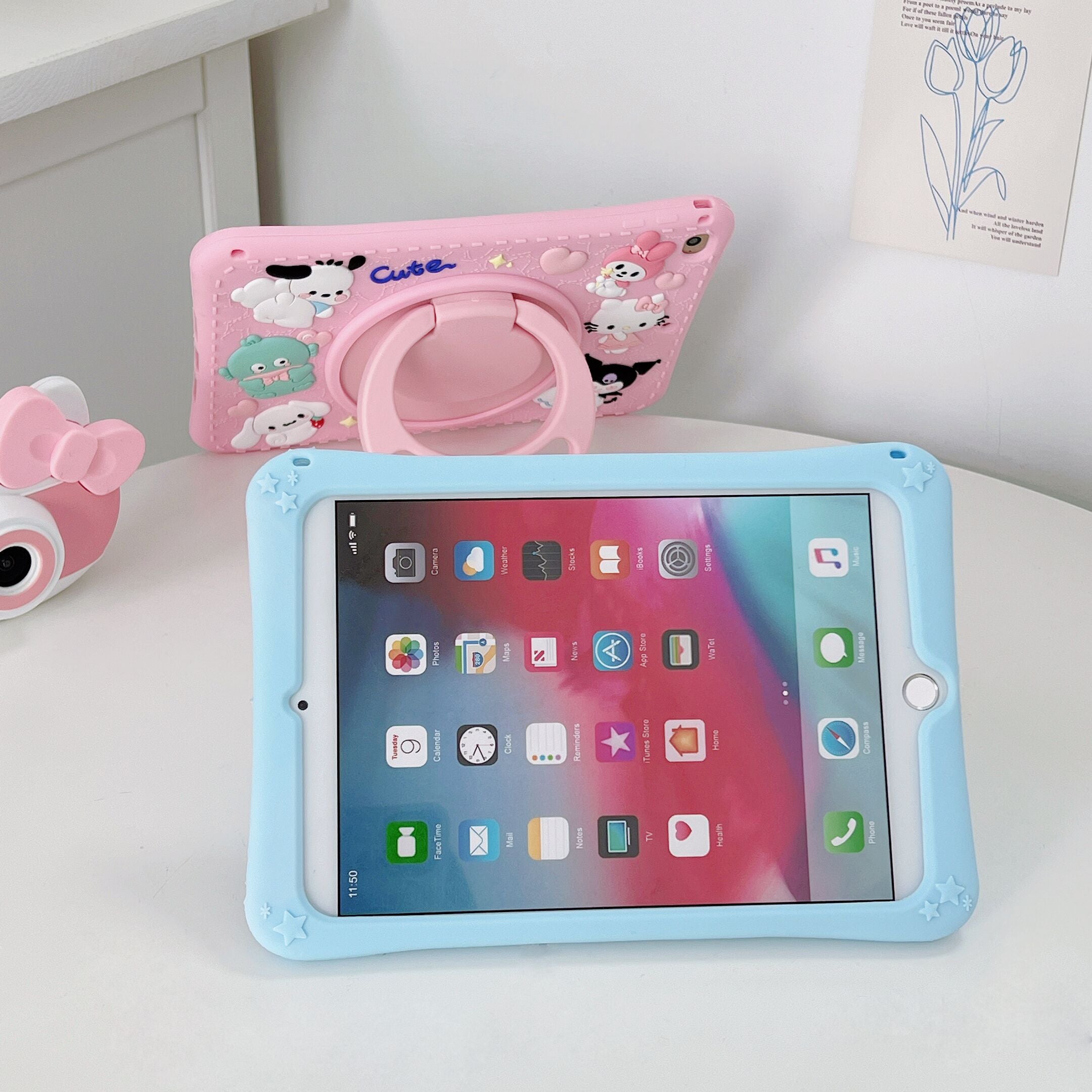 iPad Case with Strap-Cartoon1