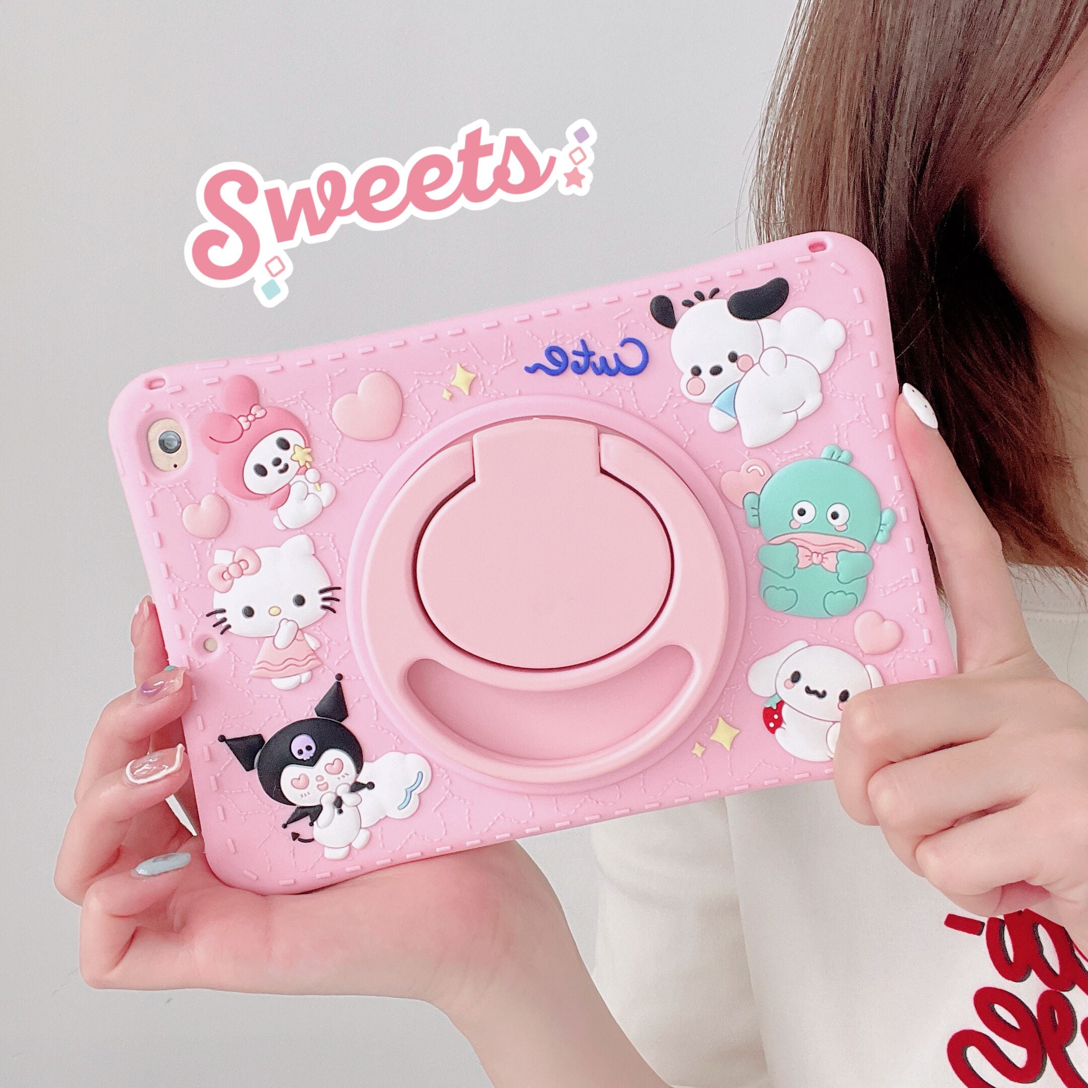 iPad Case with Strap-Cartoon1