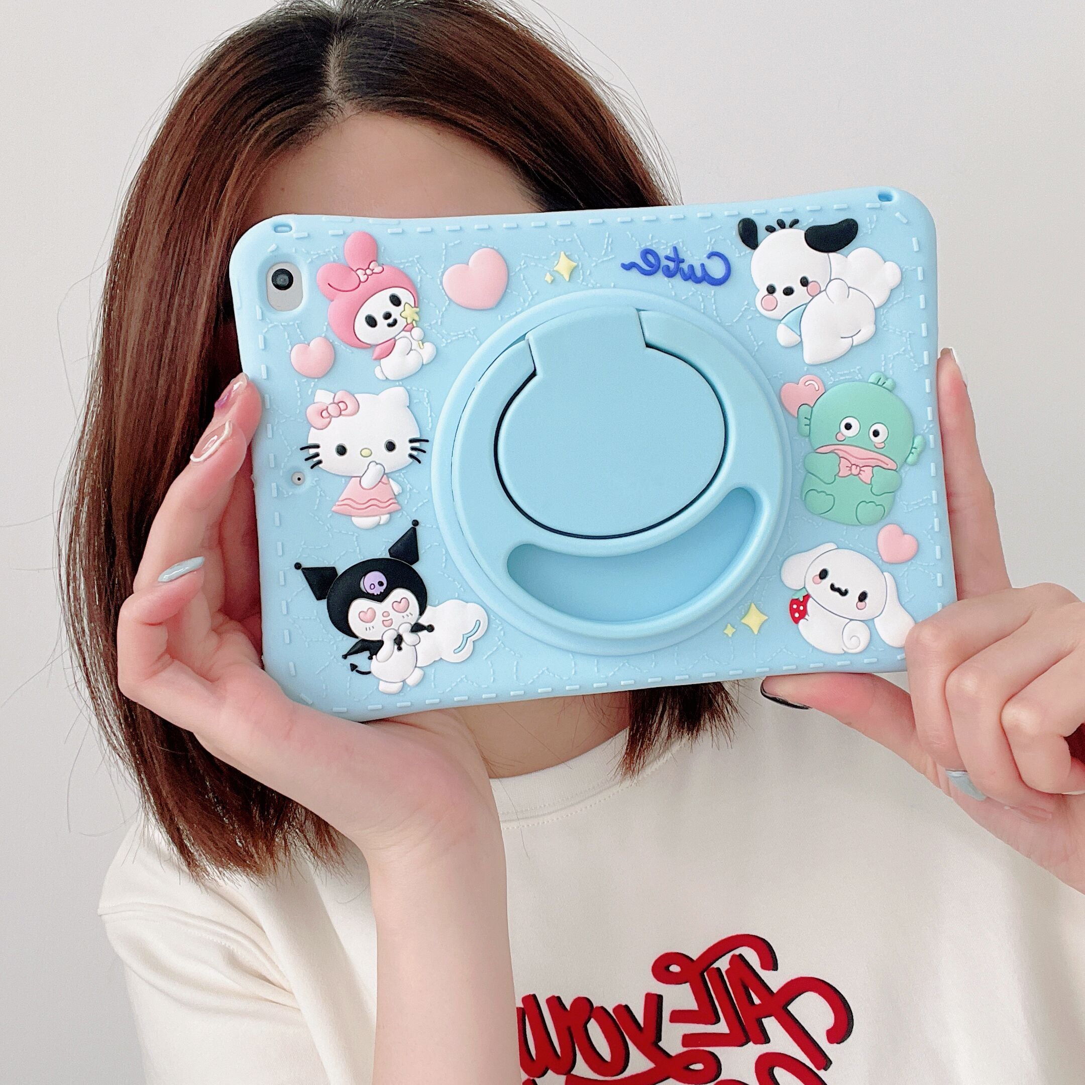 iPad Case with Strap-Cartoon1